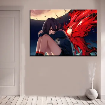 Plátno Na Maľovanie Na Stenu Umenie Obrázok 4 Dielna Anime Tokio Vlkolak Touka Kirishima Plagát Domov Dekoratívne Obývacia Izba Moderné Umelecké Diela