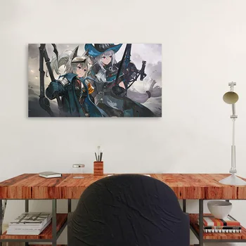 Plátno, Vytlačí Plagát Grani Skadi Domáce Dekorácie Arknights Maľovanie Na Stenu Umenie Anime Obrázok Obrázok Modulárny Obývacia Izba Č Rám