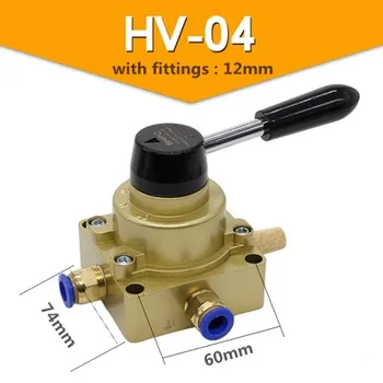 Pneumatický spínač tri-štyri pozície-spôsob ručného ventilu HV-02/HV-03/HV-04/HV200-02/HV200D/HV200B ručný ventil, vzduchový ventil
