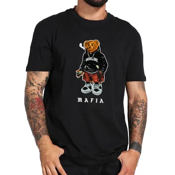 Pobrežie Mafia T Shirt Brooklyn Projekty Vtipné Tričko Medveď Bavlna Mäkký Priedušný Kvalitný Čaj Topy