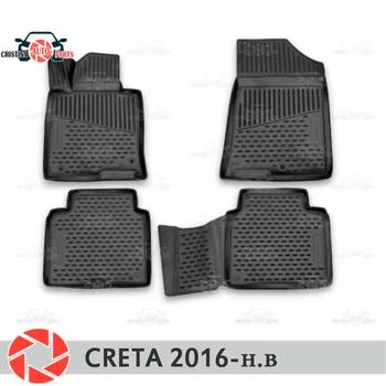 Podlahové rohože pre Hyundai Creta 2016 - koberce protišmyková pu nečistoty ochranu interiéru vozidla styling príslušenstvo