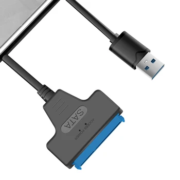 Podpora--USB 3.0 na SATA III Adaptér pre 2.5 v SDD HDD Pevných Diskov SATA III, USB 3.0 Externý Prevodník a Kábel, Podporovať U
