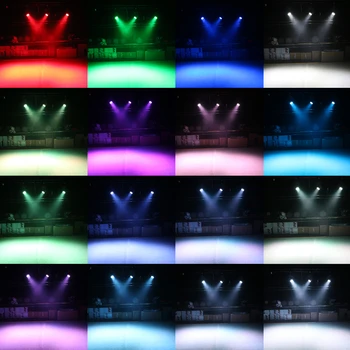 Pohyblivé Hlavy Disco Svetlo DJ Show DMX 512 RGBW LED Fáze Svetelný Lúč Strany Svetlá Led Dj Vianoce, Vianoce Zvukovo Aktívny LED Par Svetlo