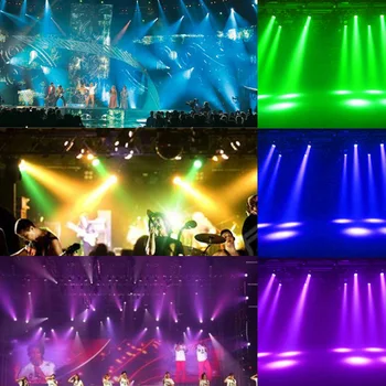 Pohyblivé Hlavy Disco Svetlo DJ Show DMX 512 RGBW LED Fáze Svetelný Lúč Strany Svetlá Led Dj Vianoce, Vianoce Zvukovo Aktívny LED Par Svetlo