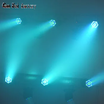 Pohyblivé Hlavy DMX Svetlo RGBW Led diaľkové Svetlá Mobilných DJ Rotujúce Disco Osvetlenie Aktivované Zvukom Efekt Pre Pletie Strana Zobraziť