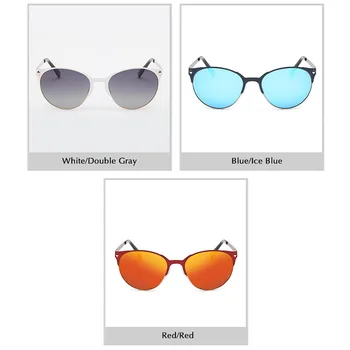 POLARSNOW Ženy Móda Polarizované slnečné Okuliare Okrúhly Tvar Vintage Oculos De Sol Feminino Kvalitné Slnečné Okuliare UV400 Žena