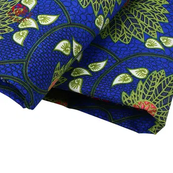 Polyester Vosk Vytlačí Textílie 2019 Ankara Binta Reálne Vosk Vysoko Kvalitné 6 metrov Afriky Textílie na spoločenské Šaty FP6135