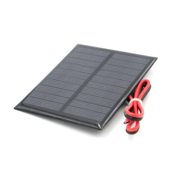Polykryštalických Solárnych panelov 5V 160mA + 30 cm predĺžiť kábel DIY Nabíjačka Modul Mini Solárne drôtu, hračky