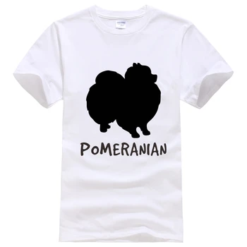 Pomeranian milovník psov majiteľ Tee Tričko Unisex Móda Ženy Muži Krátky Rukáv fashion Tričko štýl
