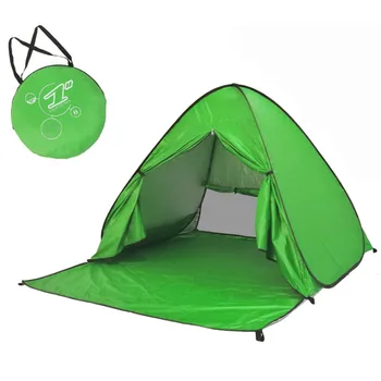 Pop-up Automaticky nastaviť camping plážový stan so závesom rýchlo otvoriť vonkajšie UV50+ ochrana prenosné plážový stan