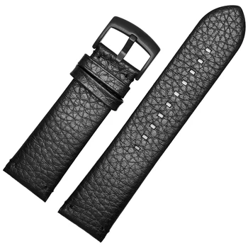 Popruhy Pre AR2460/2461/2462/0263 náramok Originál 1:1 kvalitu pravej kože watchband 24mm tmavo hnedá čierna mužov popruhy