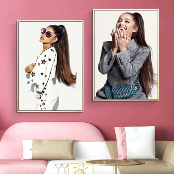 Populárny Spevák Ariana Grande Plagáty A Výtlačkov Foto Wall Art Plátno Obrázky Pre Domáce Dizajn Spálne Chambre Fille Dekorácie