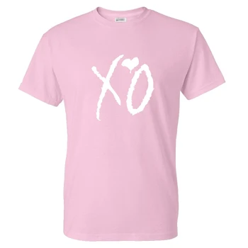 Populárny Spevák The Weeknd T-shirt Módne XO Lettern Vytlačené Streetwear Muži Ženy Kvalitné Bavlnené Tričko Šport Bežné Tričko