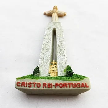 Portugalsko Lisabon orientačné body Ježiša Krista, pamiatky, turistické suveníry magnetických nálepiek chladnička