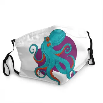 Potiah Octopus -Pulpo Maska Pre Dospelých Non-Jednorazové Tvár Masku Proti Prachu Ochrana Respirátor, Maska