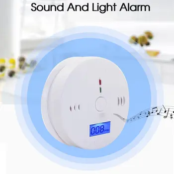 Povolanie Home Safety CO oxidom Uhoľnatým Dymu, Plynu, Snímač Upozornenie Alarm Detektor LCD Displayer Kuchyňa