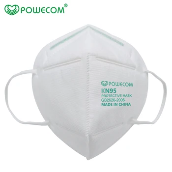 POWECOM 10/20/30/50pcs KN95 Maska 5 Vrstva Filter Tvár, Ústa Maska Bezpečnosti Masku na Tvár a Respirátor Priedušný Ochranný KN95/FFP2 Maska