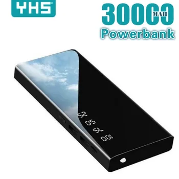 Power Bank 30000mAh Prenosné Zrkadlo Nabíjačku Ultra Vysoká Kapacita Energie Banka 2,1 A Výstup pre smart telefón