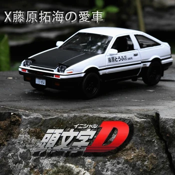 Počiatočné D AE86 Zliatiny Kovov Diecast Autá inicializujete vlastný Model autíčka Vozidiel RX7 Vytiahnuť Späť 1:32 Svetlo Pre Deti Chlapec Hračky