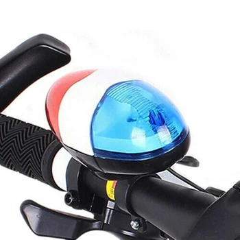 Požičovňa Bell 6 LED 4 Tón Požičovňa Horn Bicykli Hovor VIEDOL Motocykel Polícia Svetlo Elektronické Hlasné Sirény Dieťa Príslušenstvo Bicykel, Skúter
