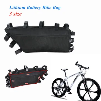 Požičovňa Li-ion Batéria Skladovanie Taška na Bicykel Lúč SuspensionBag Mountain Road Bike Veľkú Kapacitu Rám Batérie Zavesenie Tašky
