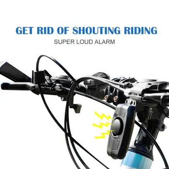 Požičovňa Poplašné Sirény USB Nabíjanie na Motocykel, Bicykel, Bicykel Bezpečnostný Zámok, Alarm s Diaľkovým Bezdrôtovým