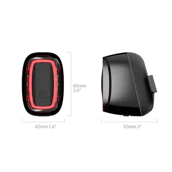 Požičovňa Smart Auto Brzdu na Snímanie Svetla, USB Nabíjateľné zadné Svetlo IPx6 Vodotesný LED Výstražné Svetlo na Bicykel Zadné Svetlo Príslušenstvo
