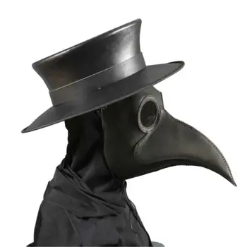Prachotesný Halloween Mor Lekár Latex Maska Dlhý Nos Zobák Vtákov Vrana Cosplay Steampunk Halloween Party Doplnky