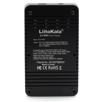 Pravý/Pôvodné Liitokala Lii500 18650 batérie, nabíjačky Podporu batérie skontrolujte test plnenie/Vypúšťanie pre 18650 AA, AAA NiMH