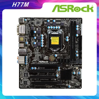 Pre ASRock H77M DDR3 H77 MATX LGA 1155 doske Ploche Core i7/i5/i3 HDMI Používa základné Dosky