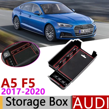 Pre Audi A5 F5 RS5 S5 súlade S RS 5 2017 2018 2019 2020 Strednej lakťovej opierky Box Úložný Zakladanie Upratovanie, Auto Organizátor Príslušenstvo