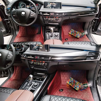 Pre BMW X5 F15/X6 F16 Interiéru Centrálny Ovládací Panel Dverí Rukoväť 3D/5D Uhlíkových Vlákien Nálepky, Nálepky Auto styling Accessorie