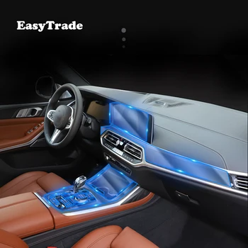 Pre BMW X7 2019 2020 Príslušenstvo TPU Priehľadného Filmu, Auto Tabuli Film Obrazovke Ochrany Nálepky Anti-scratch 35 37 Ks