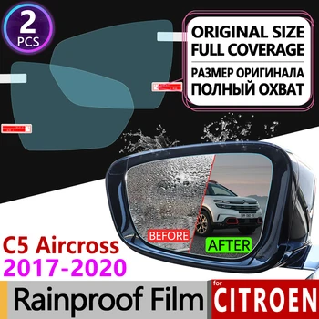 Pre Citroen C5 Aircross 2017 2018 2019 2020 Úplné Pokrytie Anti Fog Film Spätné Zrkadlo Rainproof Anti-Fog Príslušenstvo C5-Aircross