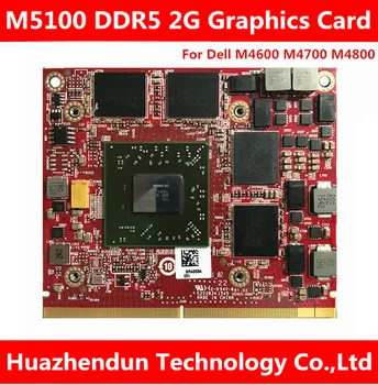 Pre Dell M4600 M4700 M4800 notebooku grafická karta Firepro M5100 DDR5 2G Pôvodnej grafickej karty 1pcs doprava zadarmo