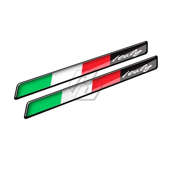 Pre Ducati Aprilia Piaggio Vespa Sprint GTS GTV LX 50 150 200 300 3D Živice Motocykel Odtlačkový Taliansku Vlajku Nálepky