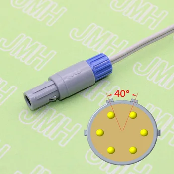 Pre dvojité drážky Edan Pulzný Oximeter monitor Dospelých/Pediatric/Neonate spo2 senzor,6pin redel prst sonda kábel.