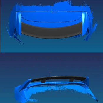 Pre Ford Focus RS Spojler 2018+ Vysoká Kvalita ABS Materiál Auto Zadné Krídlo Penetrácia Farby Zadný Spojler Pre Zameranie Spojler