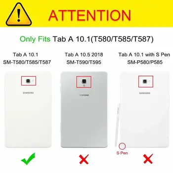 Pre Galaxy Tab 10.1 Prípade,Premium PU Kožené Stojan, puzdro Auto Sleep/Wake pre Samsung Tab A6 10.1