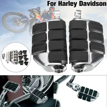 Pre Harley Sportster Davison SOFTAIL/DYNA 1 Pár Chrome Mount Gumy Motocykel Predné&Zadné Stupačky Potný Kolíkov Pedále