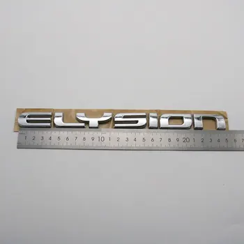 Pre Honda Elysion Znak Nálepka, 3D Písmeno Chrome Silver Zadného Kufra Auta Logo Odznak Štítku Odtlačkový
