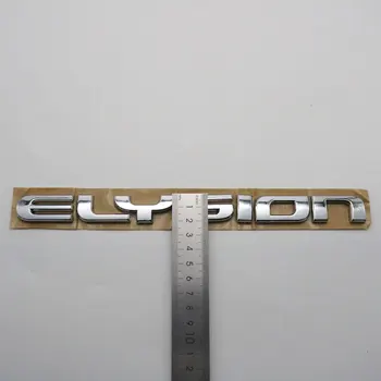 Pre Honda Elysion Znak Nálepka, 3D Písmeno Chrome Silver Zadného Kufra Auta Logo Odznak Štítku Odtlačkový