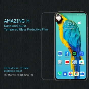 Pre Huawei Honor 10 Skla Nillkin Úžasné H/H+Pro 9H Tvrdeného Skla Screen Protector Pre Česť V30/V30 Pro/9X/9X Pro/20/20Pro