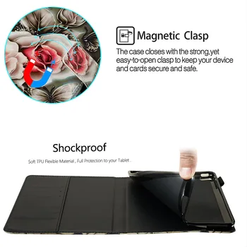 Pre Huawei MediaPad M3 Lite 10' Kryt Módne Maľované Kožené Smart Case pre MediaPad M3 Lite 10 Palcový Generácie Coque Fanda