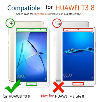 Pre Huawei MediaPad T3 8.0 KOB-L09 KOB-W09 Prípade Kryt Na Huawei MediaPad T3 8 Palcový Rotujúce Folio Stand Pu Kožené Prípad Tabletu