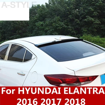 Pre hyundai Elantra 2016 2017 2018 ABS Chrome Pevné vietor chvost bez dierovanie top krídlo Exteriérové dekorácie Auto Príslušenstvo