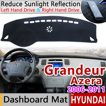 Pre Hyundai Grandeur Azera 2006 2007 2008 2009 2010 2011 Anti-Slip Mat Panel Kryt Pad Slnečník Dashmat Auto Príslušenstvo Koberec