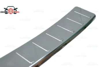 Pre Hyundai Solaris II 2017 - stráže ochrany štítku na zadnom nárazníku parapet auto styling dekorácie šúchať panel príslušenstvo liatie