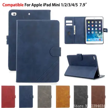 Pre iPad mini 1 2 3 4 5 2019 Smart puzdro Pre iPad mini 5 mini 4 mini 3 mini 2 Funda Ochranné PU kožené Stojan Shell Capa
