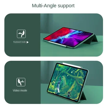 Pre iPad Pro 12.9 4. Generácie 2020 Prípade Násobne PU Kožené Smart Case Pre iPad Pro 11 2020 2019 2018 Kryt s Ceruzkou Držiteľ